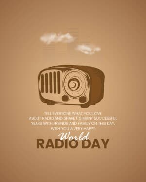 World Radio Day Facebook Poster