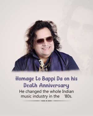 Bappi Lahiri Punyatithi banner