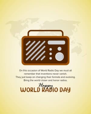 World Radio Day event advertisement