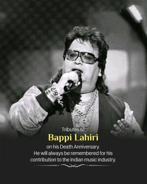 Bappi Lahiri Punyatithi poster