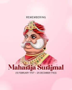 Maharaja Surajmal Jayanti illustration