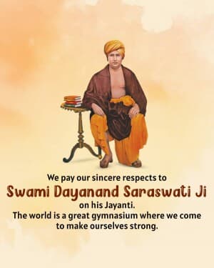 Dayanand Saraswati Janm Jayanti flyer