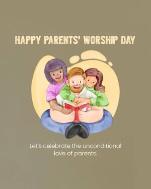 Parents' worship day illustration