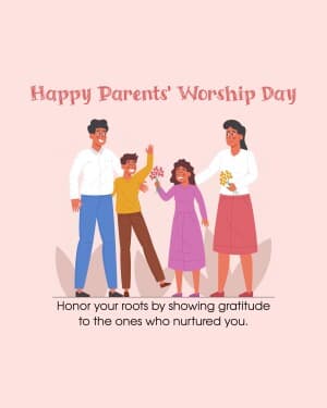 Parents' worship day event poster