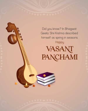 Vasant Panchami flyer