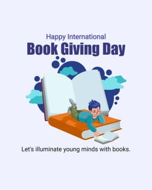 International Book Giving Day poster