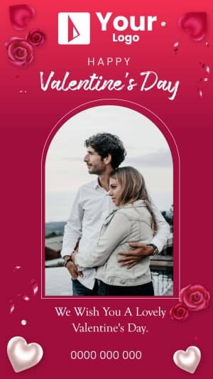 Valentine's Day Wishes advertisement template