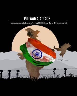 Pulwama Attack Facebook Poster