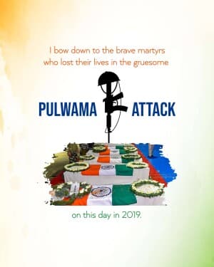 Pulwama Attack poster Maker