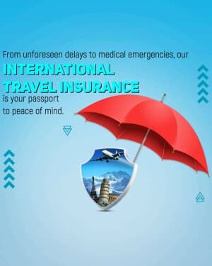 Travel insurance flyer