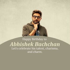 Abhishek Bachchan Birthday flyer
