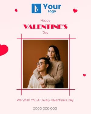 Valentine's Day Wishes facebook ad banner