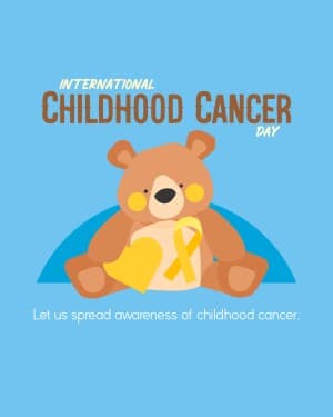 International Childhood Cancer Day graphic