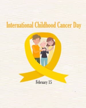 International Childhood Cancer Day illustration