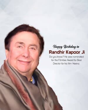 Randhir Kapoor Birthday post