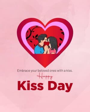 Kissing Day (Valentine Week) event poster