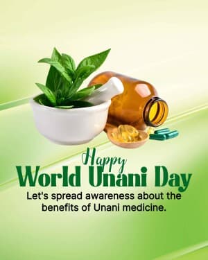 World Unani Day event poster