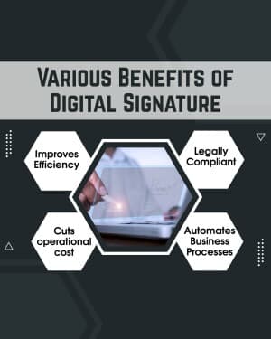 Digital Signature marketing poster