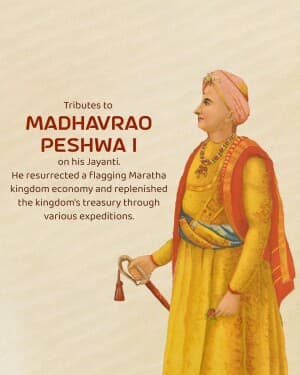 Madhavrao Peshwa Jayanti poster