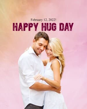 Hug Day event poster