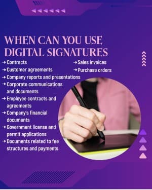 Digital Signature facebook ad