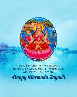 Narmada Jayanti event poster