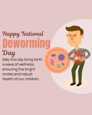 National Deworming Day event poster