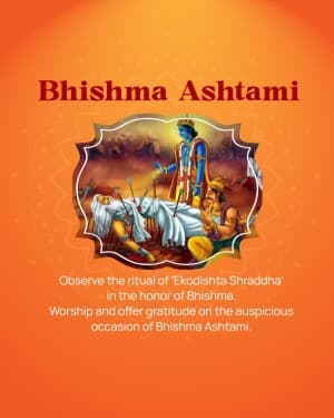 Bhishma Ashtami event advertisement