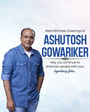 Ashutosh Gowariker Birthday poster