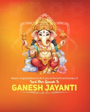 Ganesh Jayanti event poster