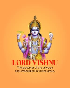 God Vishnu ad post