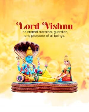 God Vishnu greeting image