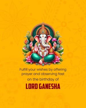 Ganesh Jayanti flyer