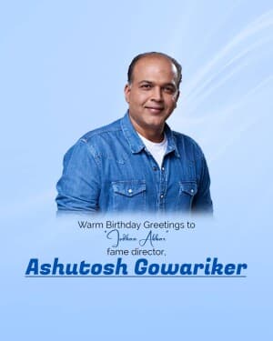 Ashutosh Gowariker Birthday banner