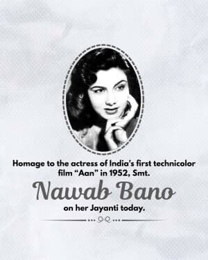 Nawab Bano Nimmi Jayanti banner