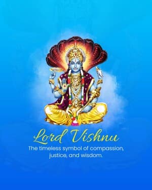 God Vishnu Social Media poster