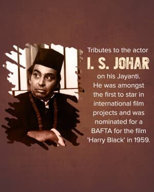 I. S. Johar Jayanti video