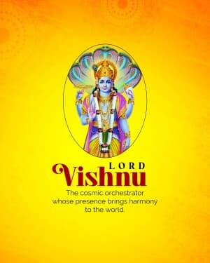 God Vishnu facebook ad banner