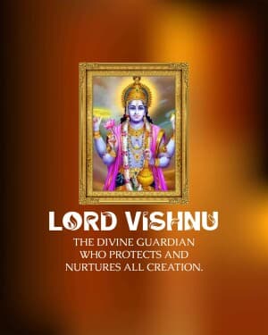 God Vishnu Social Media post