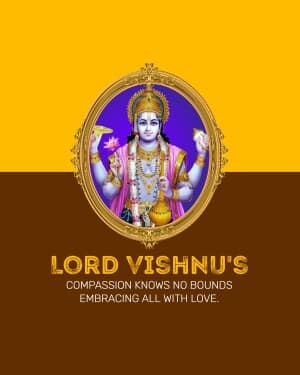 God Vishnu template