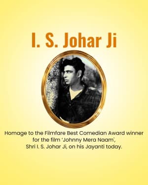 I. S. Johar Jayanti poster