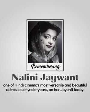 Nalini Jaywant jayanti poster