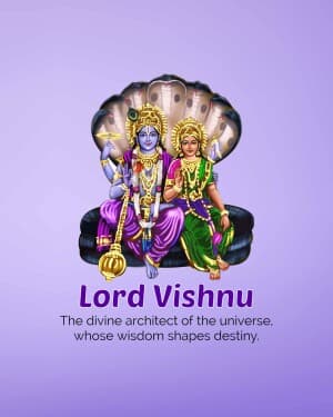God Vishnu Instagram banner