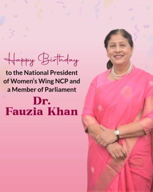 Dr. Fauzia Khan Birthday video