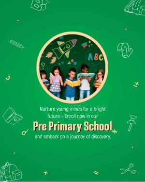 Pre Primary School business flyer