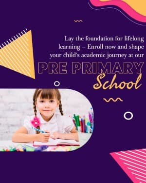 Pre Primary School business template