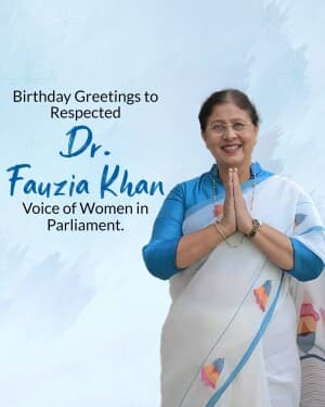 Dr. Fauzia Khan Birthday image