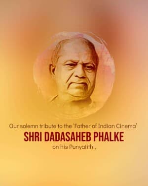 Dadasaheb Falke Punyatithi graphic