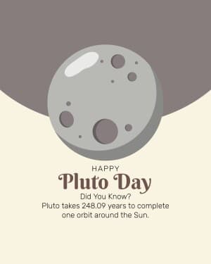 Pluto Day poster