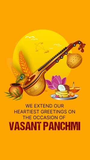 Vasant Panchami insta story Instagram Post